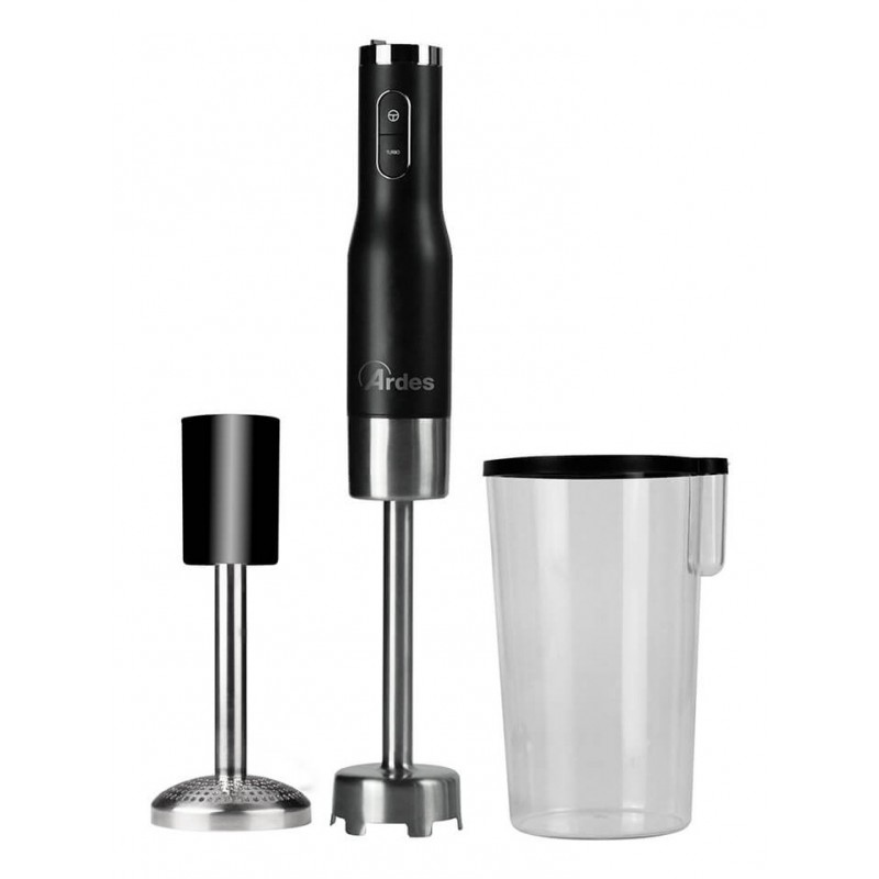 Ardes ARMIX03 blender 1 L Mélangeur par immersion 800 W Noir, Acier inoxydable