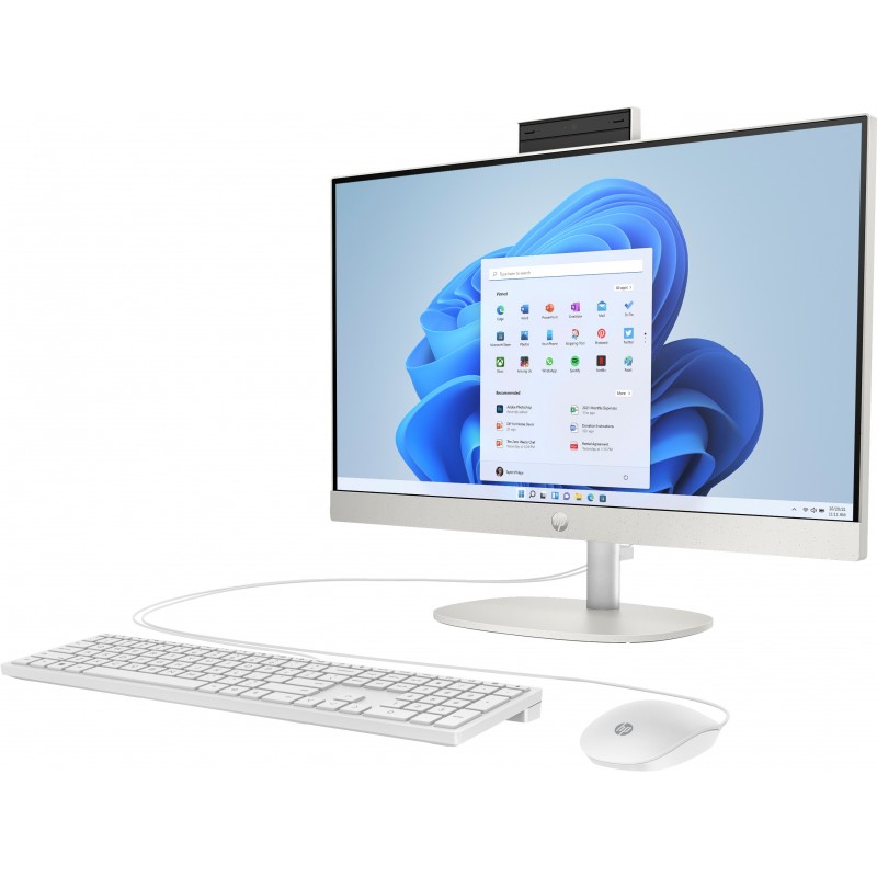 HP 24 -cr0050nl PC AMD Ryzen™ 5 7520U 60,5 cm (23.8") 1920 x 1080 Pixel PC All-in-one 8 GB LPDDR5-SDRAM 512 GB SSD Windows 11