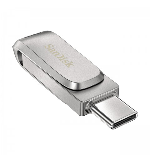 SanDisk Ultra Dual Drive Luxe unità flash USB 64 GB USB Type-A USB Type-C 3.2 Gen 1 (3.1 Gen 1) Acciaio inox