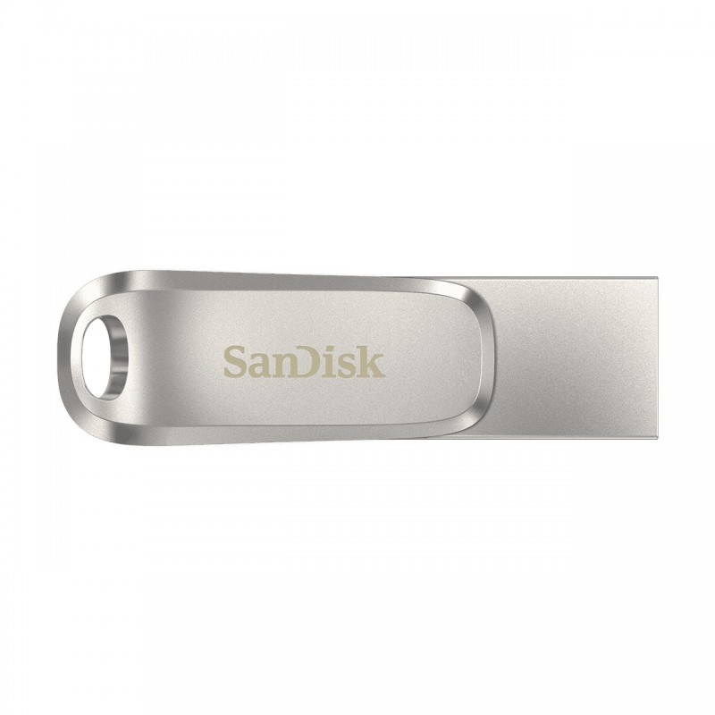 SanDisk Ultra Dual Drive Luxe unità flash USB 64 GB USB Type-A USB Type-C 3.2 Gen 1 (3.1 Gen 1) Acciaio inox