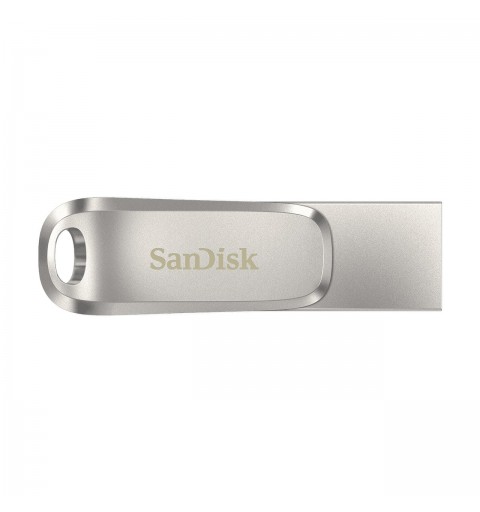 SanDisk Ultra Dual Drive Luxe unità flash USB 64 GB USB Type-A USB Type-C 3.2 Gen 1 (3.1 Gen 1) Acciaio inox