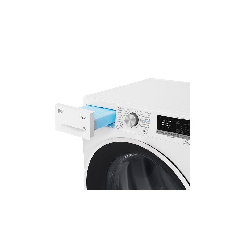 LG RH90V5AV6N tumble dryer Freestanding Front-load 9 kg A++ White