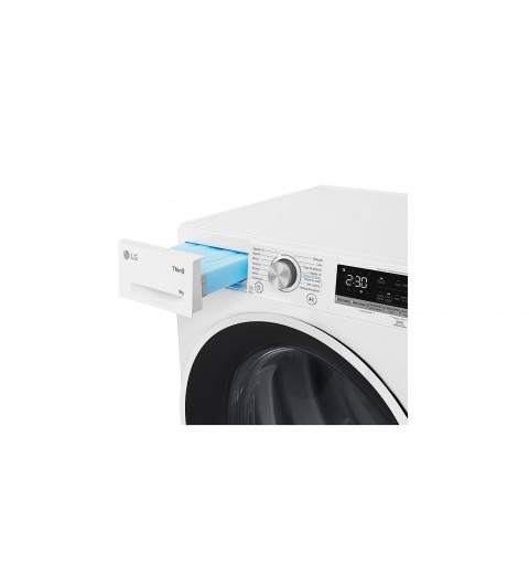 LG RH90V5AV6N asciugatrice Libera installazione Caricamento frontale 9 kg A++ Bianco