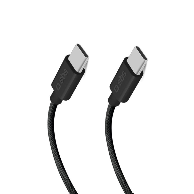 SBS TECABLETISSUETCC32K câble USB USB 3.2 Gen 2 (3.1 Gen 2) 1,5 m USB C Noir
