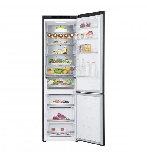 LG GBV7280BEV Frigorifero combinato, Classe B, 387L, Fresh Converter, Porte piatte, Nero