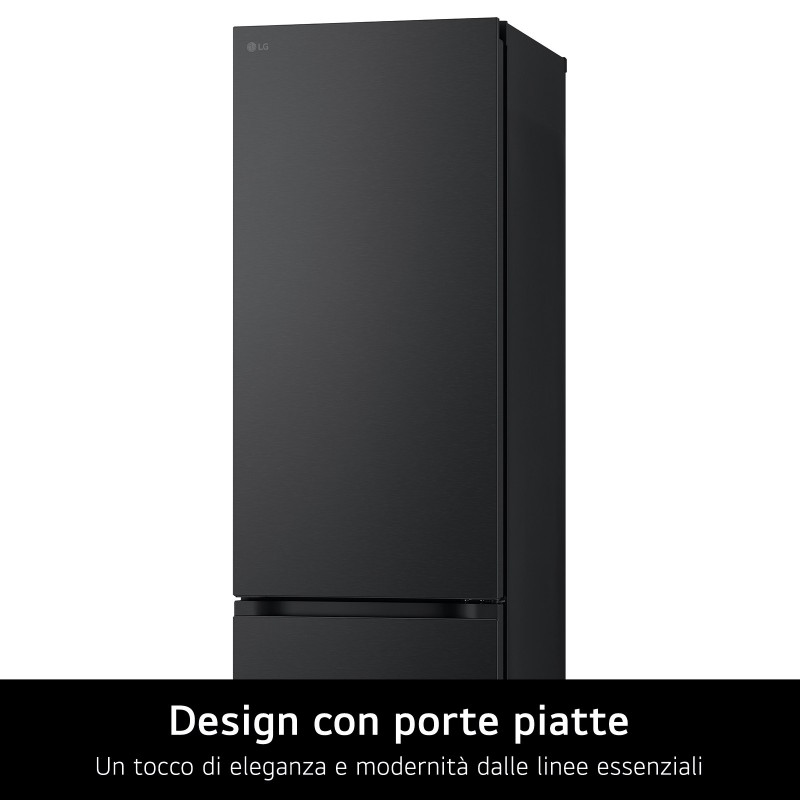LG GBV7280BEV Frigorifero combinato, Classe B, 387L, Fresh Converter, Porte piatte, Nero