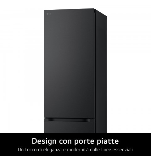 LG GBV7280BEV Frigorifero combinato, Classe B, 387L, Fresh Converter, Porte piatte, Nero