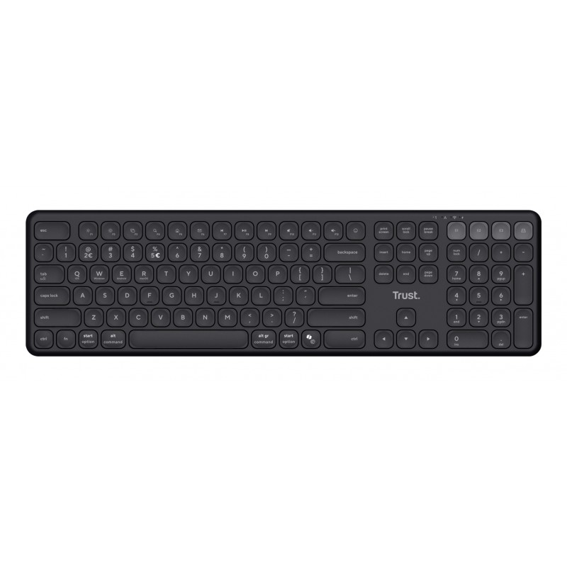 Trust Vaiya teclado Universal USB + RF Wireless + Bluetooth Italiano Negro