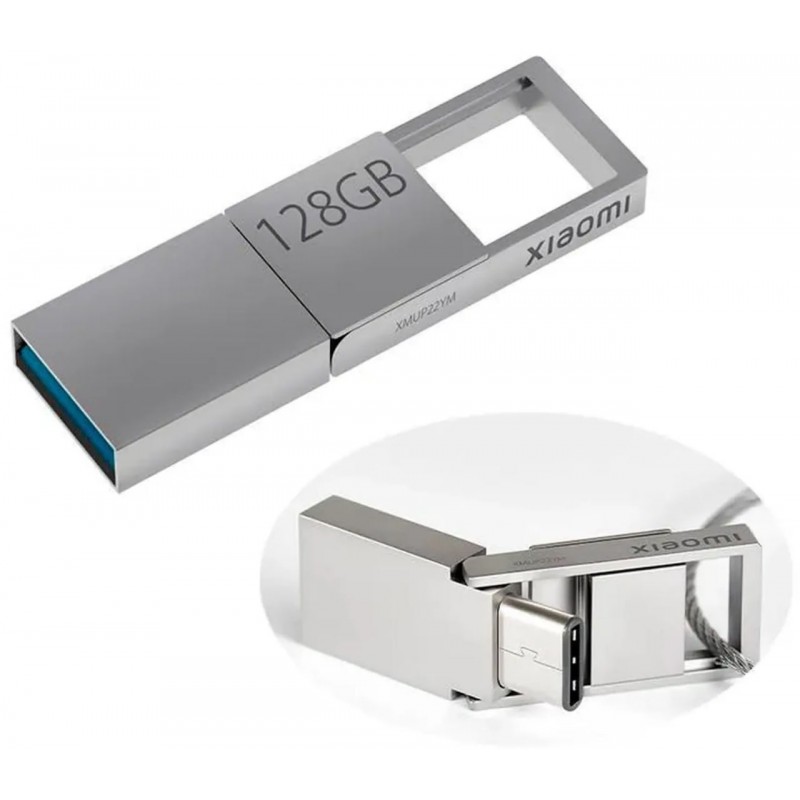 Xiaomi BHR8816GL unidad flash USB 128 GB USB Type-A USB Type-C 3.2 Gen 1 (3.1 Gen 1) Gris