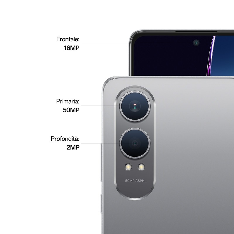 OnePlus Nord CE4 Lite Smartphone, Doppia fotocamera 50+2MP, Selfie 16MP, Display 6.67” 120HZ AMOLED FHD+, 5110mAh, RAM