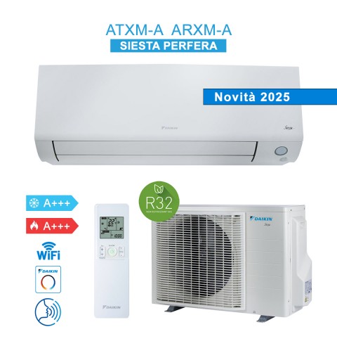 DAIKIN ATXM25A ARXM25A Aire Acondicionado 9000Btu 2,5KW WiFi Siesta Perfera 2025 A+++/A+++ Inverter R32