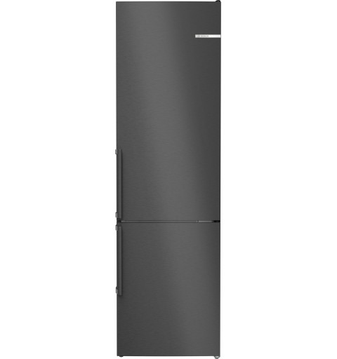Bosch Serie 4 KGN39VXDT Frigorifero combinato da libera installazione 203 x 60 cm Acciaio nero anti-impronta Classe D