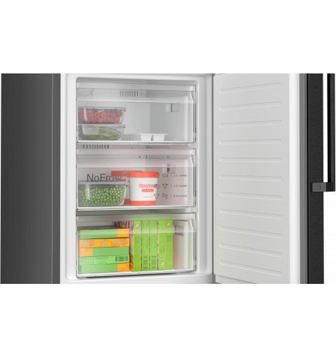 Bosch Serie 4 KGN39VXDT réfrigérateur-congélateur Pose libre 363 L D Noir