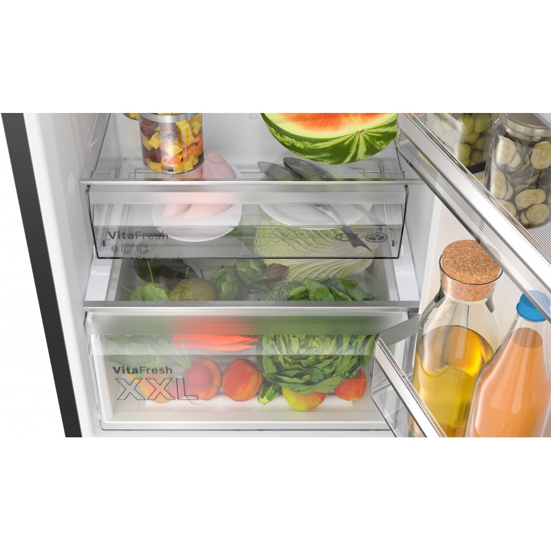 Bosch Serie 4 KGN39VXDT fridge-freezer Freestanding 363 L D Black