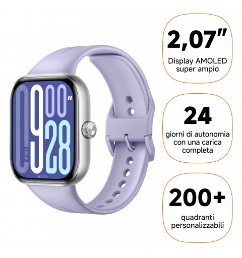 Xiaomi Watch 5 5,26 cm (2.07") AMOLED Digital 432 x 514 Pixel Touchscreen Violett