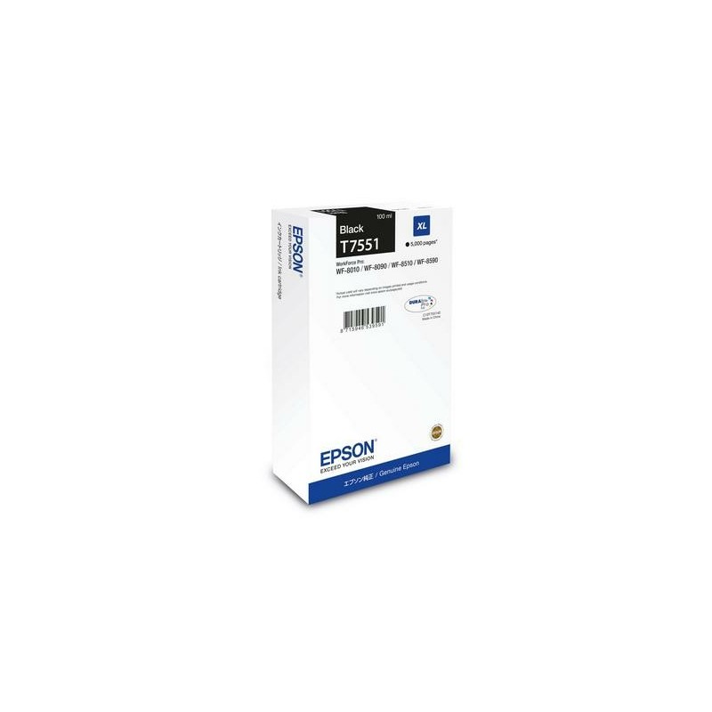 Epson C13T75514N cartucho de tinta 1 pieza(s) Original Alto rendimiento (XL) Negro