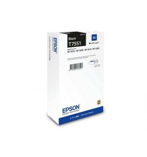 Epson C13T75514N cartucho de tinta 1 pieza(s) Original Alto rendimiento (XL) Negro