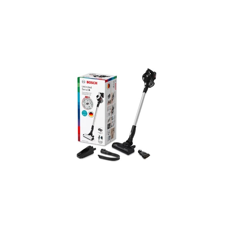 Bosch Serie 6 BBS611BSC stick vacuum electric broom 2-in-1 stick vacuum Battery Dry Bagless Black 2.5 Ah