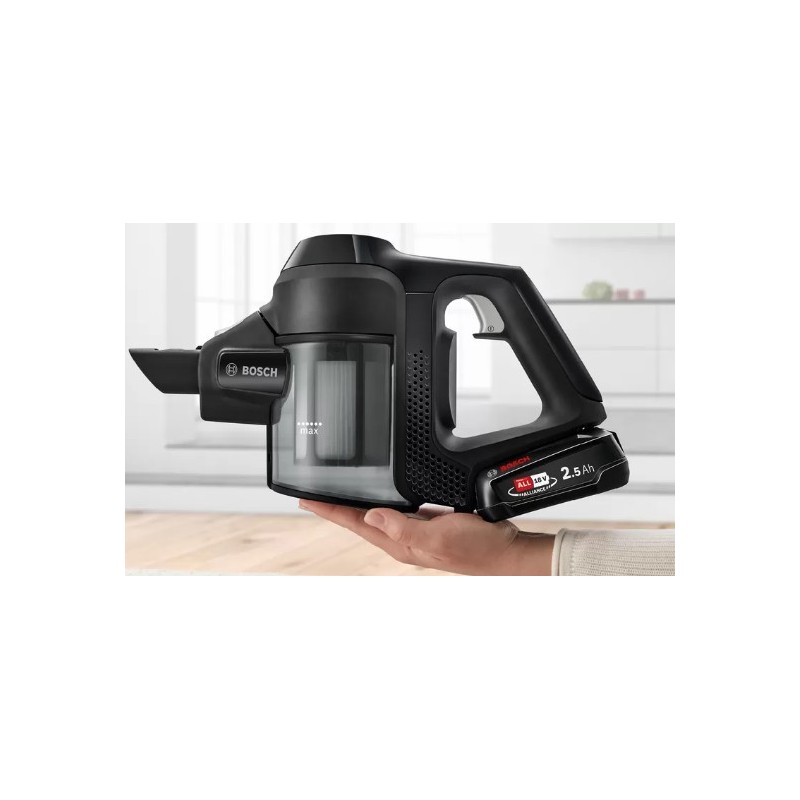 Bosch Serie 6 BBS611BSC stick vacuum electric broom 2-in-1 stick vacuum Battery Dry Bagless Black 2.5 Ah