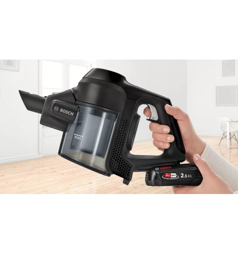 Bosch Serie 6 BBS611BSC stick vacuum electric broom 2-in-1 stick vacuum Battery Dry Bagless Black 2.5 Ah