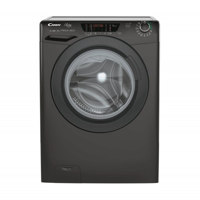Candy Ultra Hygiene HE1584TWMBB6-S washing machine Front-load 8 kg 1500 RPM Black