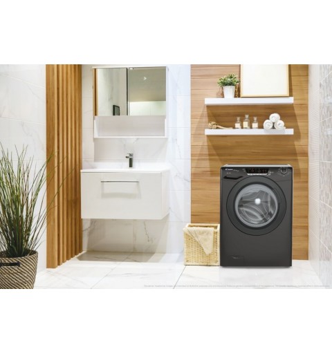 Candy Ultra Hygiene HE1584TWMBB6-S washing machine Front-load 8 kg 1500 RPM Black