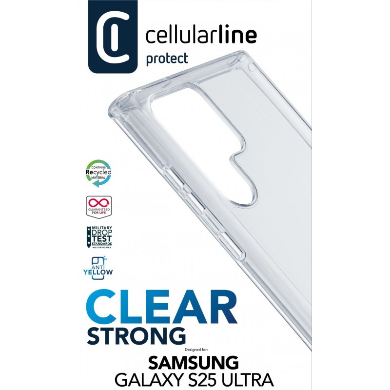 Cellularline CLEARDUOGALS25UT mobile phone case 17.3 cm (6.8") Cover Transparent