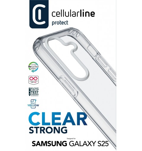 Cellularline CLEARDUOGALS25T mobile phone case 16.1 cm (6.36") Cover Transparent