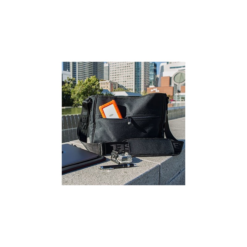 LaCie 1 TB Rugged USB-C External Hard Drive, Orange