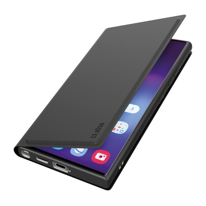 SBS TEWALSAS25UK mobile phone case 17.5 cm (6.9") Folio Black