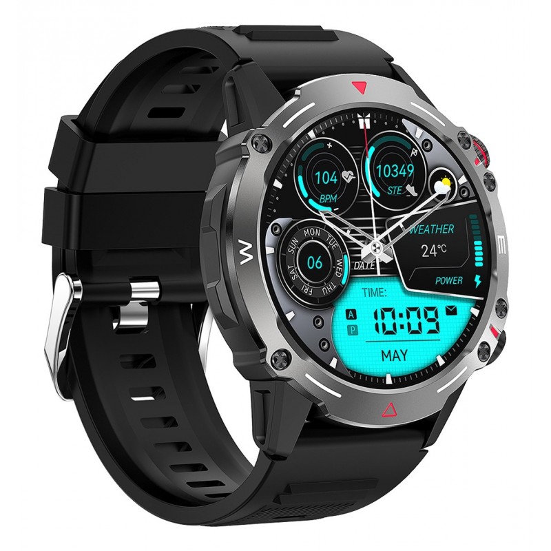 Trevi T-FIT 510 A 3,63 cm (1.43") AMOLED Digital 466 x 466 Pixeles Pantalla táctil Negro