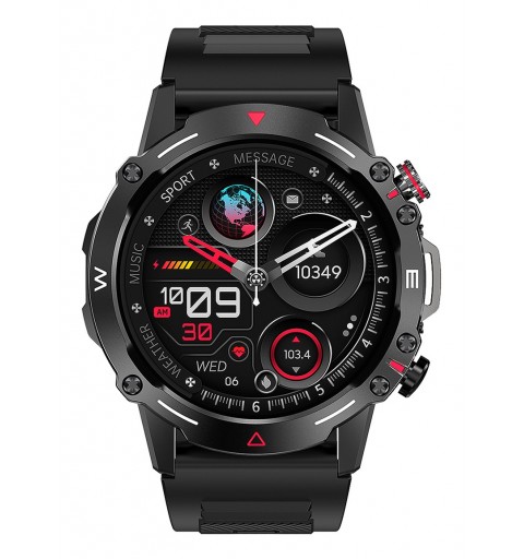 Trevi T-FIT 510 A 3,63 cm (1.43") AMOLED Digital 466 x 466 Pixeles Pantalla táctil Negro