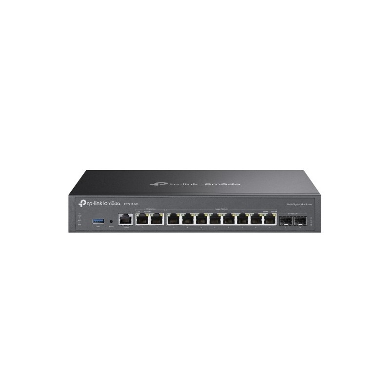 TP-Link Omada ER7412-M2 Routeur connecté 2.5 Gigabit Ethernet, Gigabit Ethernet Noir