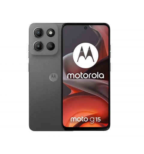 Motorola moto g15 17,1 cm (6.72") SIM doble Android 15 4G USB Tipo C 8 GB 128 GB 5200 mAh Gris