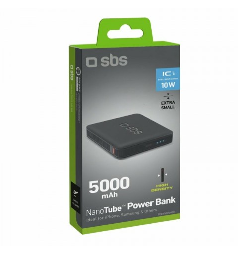 SBS TEBB5000HDK banque d'alimentation électrique Lithium Polymère (LiPo) 5000 mAh Noir