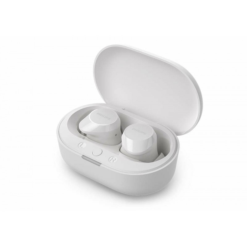Philips TAT1209WT 00 auricular y casco Auriculares True Wireless Stereo (TWS) Dentro de oído Llamadas Música Bluetooth Blanco