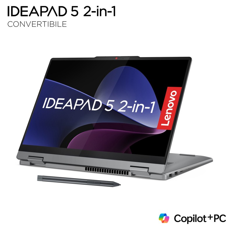 Lenovo IdeaPad 5 2-in-1 Intel® Core™ i5 i5-13420H Hybrid (2-in-1) 35.6 cm (14") Touchscreen WUXGA 16 GB LPDDR5x-SDRAM 512 GB
