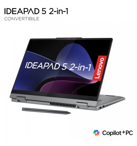 Lenovo IdeaPad 5 2-in-1 Intel® Core™ i5 i5-13420H Hybrid (2-in-1) 35.6 cm (14") Touchscreen WUXGA 16 GB LPDDR5x-SDRAM 512 GB