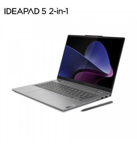 Lenovo IdeaPad 5 2-in-1 Intel® Core™ i5 i5-13420H Hybrid (2-in-1) 35.6 cm (14") Touchscreen WUXGA 16 GB LPDDR5x-SDRAM 512 GB