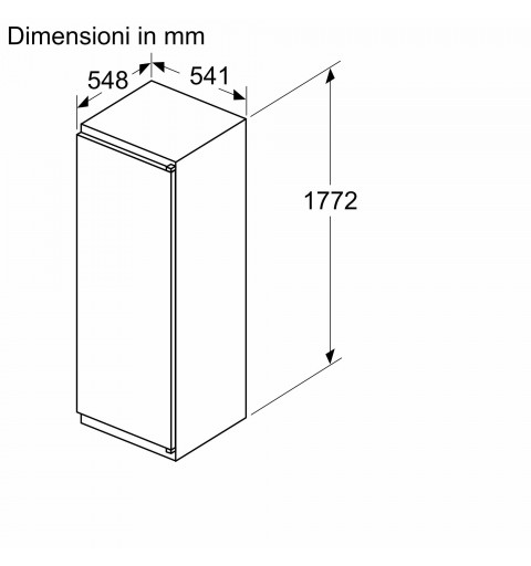Bosch Serie 2 KIL82NSE0 Kühlschrank mit Gefrierfach Integriert 280 l E Weiß
