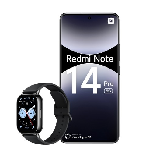 Xiaomi Redmi RedmiNote14Pro5G + W5L 16,9 cm (6.67") SIM doble 5G USB Tipo C 8 GB 256 GB 5110 mAh Negro