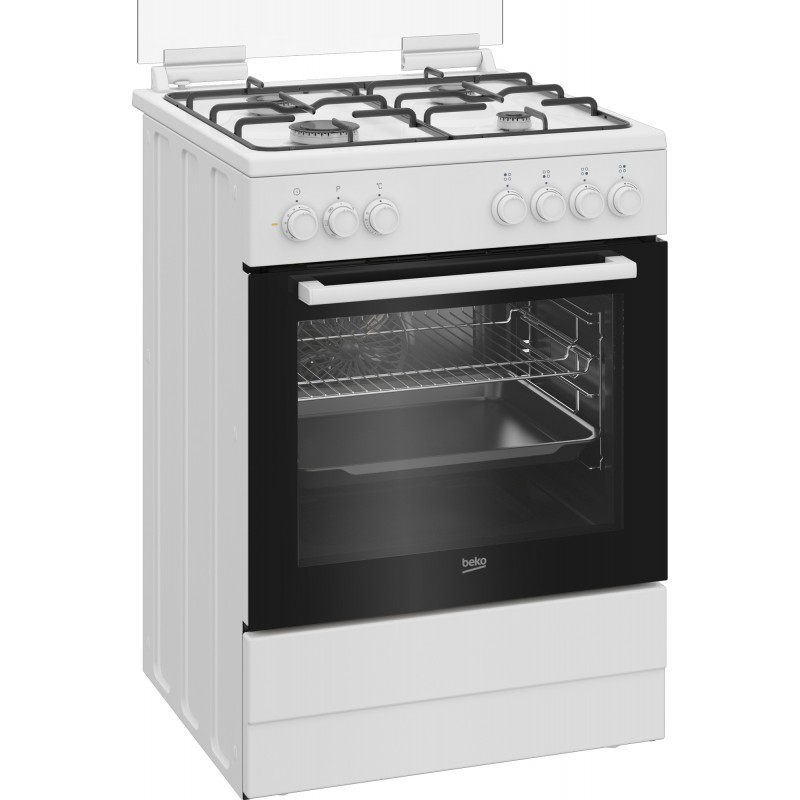 Beko FBE62011WC Freistehender Herd A Elektro Gaskochfeld Weiß