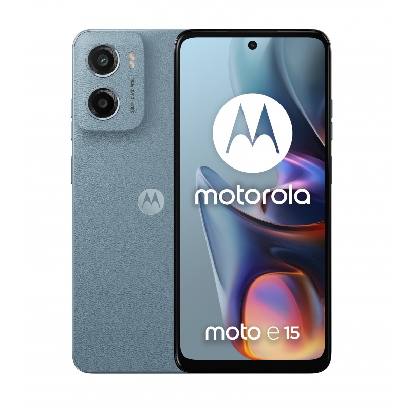 Motorola moto e15 16,9 cm (6.67") SIM doble Android 14 Go edition 4G USB Tipo C 2 GB 64 GB 5200 mAh Azul