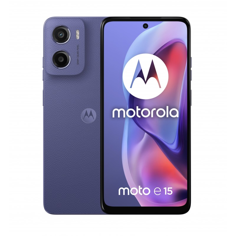 Motorola moto e15 16,9 cm (6.67") SIM doble Android 14 Go edition 4G USB Tipo C 2 GB 64 GB 5200 mAh Lavanda