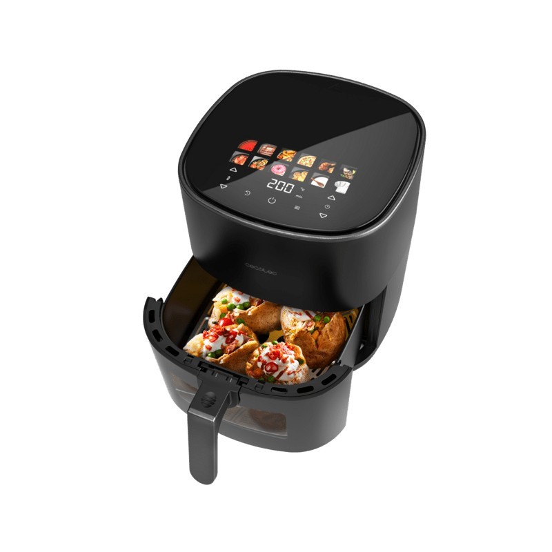 Cecotec Cecofry&Grill Duoheat 6500 Einzelbild 6,5 l Eigenständig 2200 W Heißluftfritteuse Schwarz