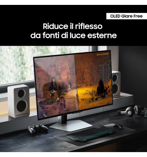Samsung G80SD écran plat de PC 81,3 cm (32") 3840 x 2160 pixels 4K Ultra HD OLED Argent