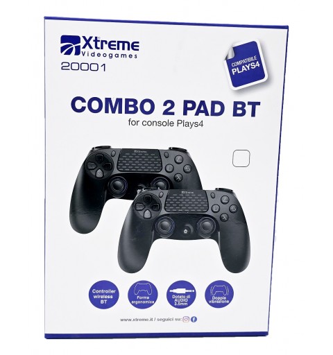 Xtreme 20001 accessoire de jeux vidéo Noir Bluetooth Manette de jeu Analogique Numérique PlayStation 4