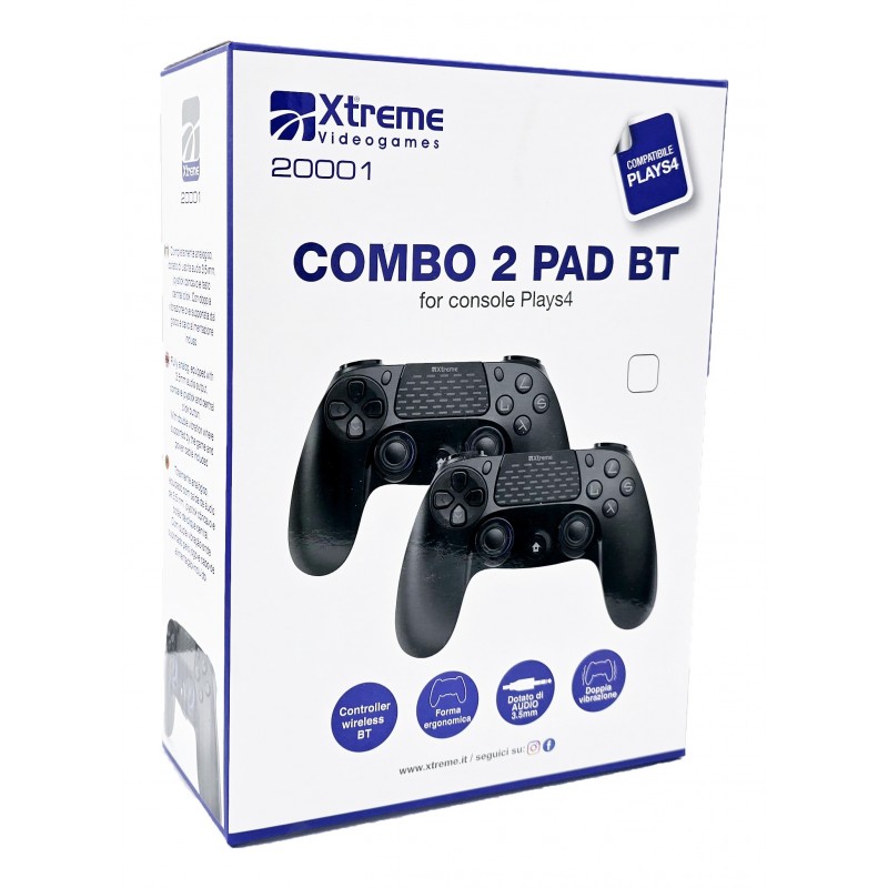 Xtreme 20001 mando y volante Negro Bluetooth Gamepad Analógico Digital PlayStation 4