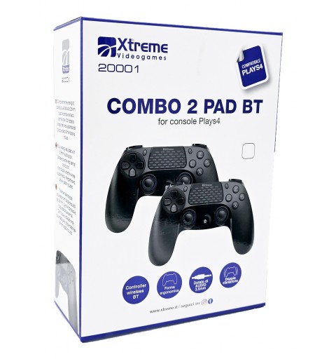 Xtreme 20001 accessoire de jeux vidéo Noir Bluetooth Manette de jeu Analogique Numérique PlayStation 4