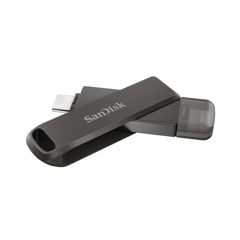 SanDisk iXpand USB flash drive 128 GB USB Type-C Lightning 3.2 Gen 1 (3.1 Gen 1) Black